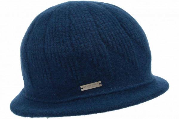 boiled wool cloche 19843-0boiled wool cloche 19843-0 petrol Orig aaa