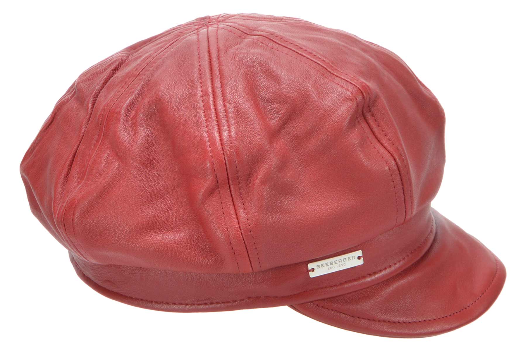 SEEBERGER Unisex Stoff Cap »Leder Ballonmütze 18331-0« online kaufen bei  SEEBERGER HATS