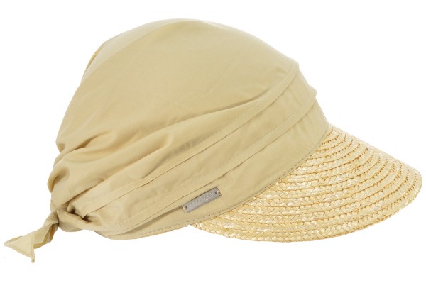 Strohborte Schirmmütze mit Stoffkopf 51175-0Strohborte Schirmmütze mit Stoffkopf 51175-0 aaa