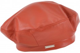 Leder Baskenmütze 18017-0