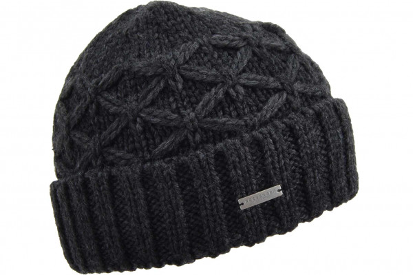 Strickmütze mit Aufschlag und Zopfmuster 19409-2Strickmütze mit Aufschlag und Zopfmuster 19409-2 aaa