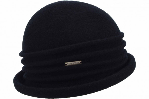 boiled wool cloche with fold detail 19835-0boiled wool cloche with fold detail 19835-0 aaa
