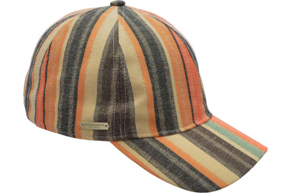 cotton-mix fabric baseballcap with colorful stripes 55825-0cotton-mix fabric baseballcap with colorful stripes 55825-0 aaa