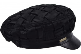 Satin Elbsegler mit Kunstlederschirm 19774-0