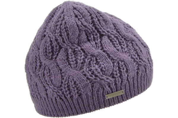 Strickmütze mit Zopfmuster 19617-2Strickmütze mit Zopfmuster 19617-2 amethyst Orig aaa