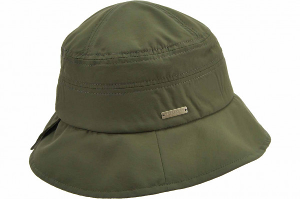 water repellent cloche with overlapping brimwater repellent cloche with overlapping brim aaa