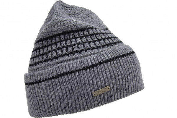 Strickmütze mit Aufschlag und Streifen Design 19630-0Strickmütze mit Aufschlag und Streifen Design 19630-0 aaa