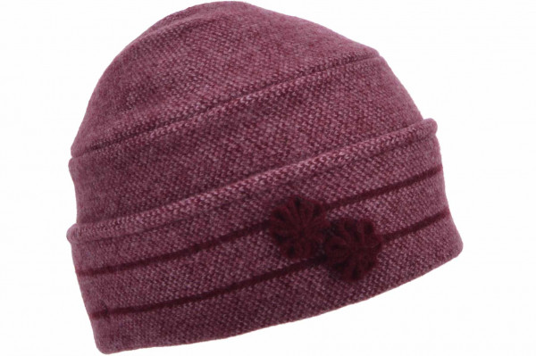 Walk Toque im Tweedmuster mit Blumen 20090-0Walk Toque im Tweedmuster mit Blumen 20090-0 aaa