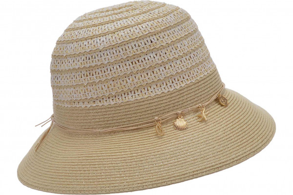 braid mix cloche with golden pendants 55791-1braid mix cloche with golden pendants 55791-1 aaa