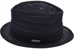 Hanfborte Pork Pie mit Ripsbandumlage 80381-1