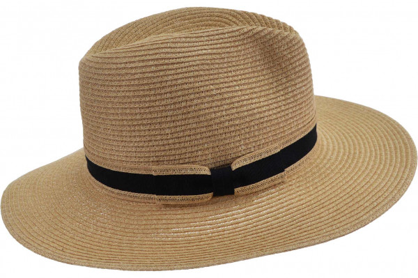 paper braid fedora with black trimming band 55618-0paper braid fedora with black trimming band 55618-0 aaa