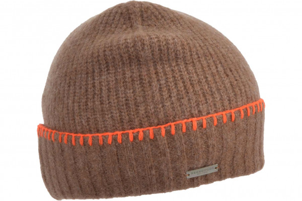 wooly turn up beanie in rib design 19575-2wooly turn up beanie in rib design 19575-2 aaa