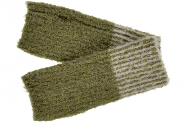 gauntlets in bouclé yarn with striped cuff 19947-0gauntlets in bouclé yarn with striped cuff 19947-0 aaa
