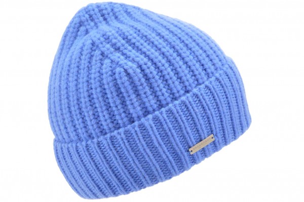 Cashmere Aufschlagmütze grob gestrickt 19012-0Cashmere Aufschlagmütze grob gestrickt 19012-0 stahl Orig aaa