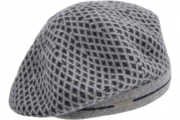 boiled wool beret with grafical pattern 19359-0boiled wool beret with grafical pattern 19359-0 aaa
