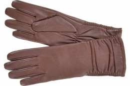 Glattleder Fingerhandschuh mit langem Schaft 19062-0