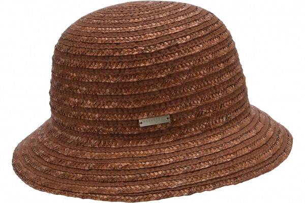 wheat braid cloche with ribbon insert 55545-0wheat braid cloche with ribbon insert 55545-0 nutmeg brown M aaa