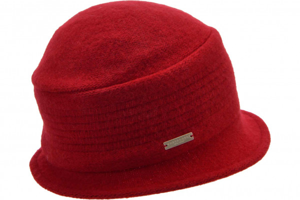 boiled wool cloche 19856-0boiled wool cloche 19856-0 flame red Orig aaa