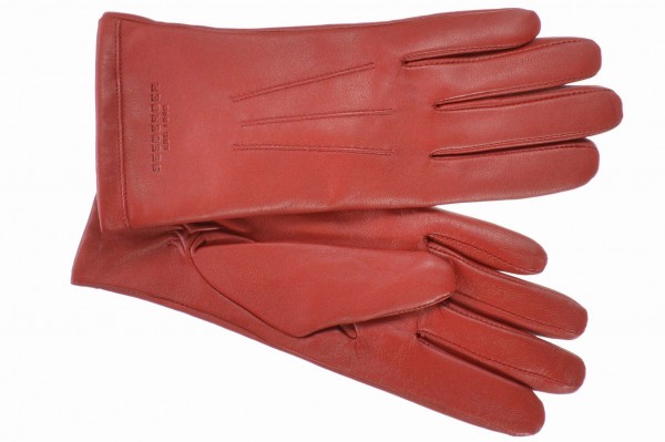Leder Fingerhandschuhe 18468-0Leder Fingerhandschuhe 18468-0 rubin M aaa