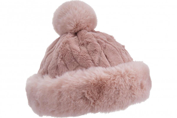 fake fur beanie with pompon 19507-0fake fur beanie with pompon 19507-0 aaa