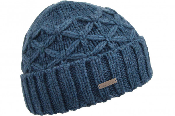 Strickmütze mit Aufschlag und Zopfmuster 19409-2Strickmütze mit Aufschlag und Zopfmuster 19409-2 aaa