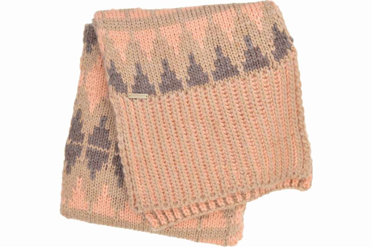 SEEBERGER women knit scarf »knit scarf with fringes 180x27