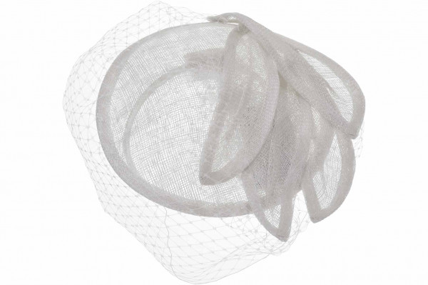 Sinamay Haarreif mit Schleier 55240-0Sinamay Haarreif mit Schleier 55240-0 aaa