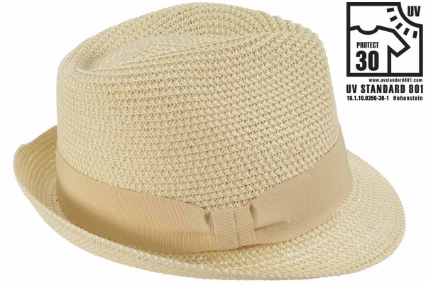 Papierstroh Mix Trilby mit Ripsband Umlage 54892-0Papierstroh Mix Trilby mit Ripsband Umlage 54892-0 aaa