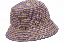 Raffiastroh Fischerhut gestreift 55339-0