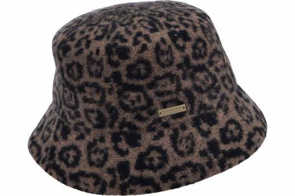 Walk Fischerhut mit Leomuster 19850-0Walk Fischerhut mit Leomuster 19850-0 schwarz/camel Orig aaa