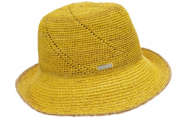 SEEBERGER women straw hat »cloche with 