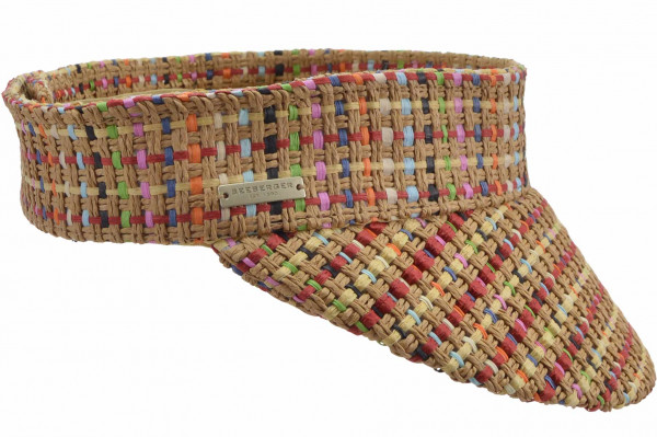 Strohstoff Schirm 55692-0Strohstoff Schirm 55692-0 sand/orange Orig aaa