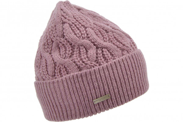 Strickmütze mit Aufschlag und Zopfmuster 19616-2Strickmütze mit Aufschlag und Zopfmuster 19616-2 aaa