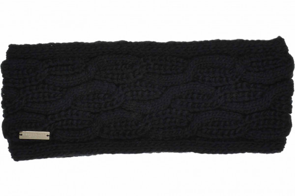 Strick Stirnband mit Zopfmuster 19620-0Strick Stirnband mit Zopfmuster 19620-0 schwarz Orig aaa
