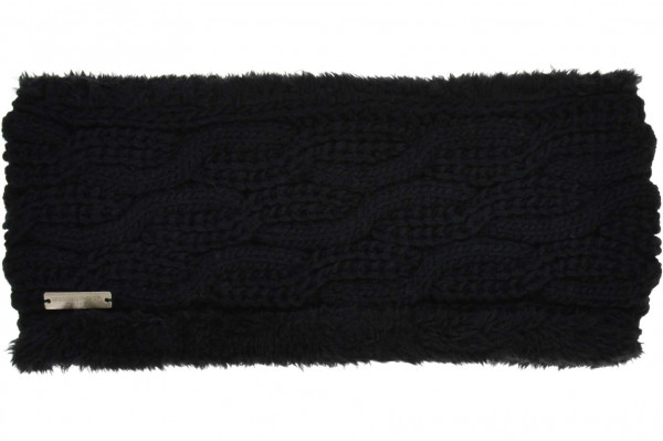 Strick Stirnband mit Zopfmuster und Kunstfell Futter 19620-3Strick Stirnband mit Zopfmuster und Kunstfell Futter 19620-3 aaa