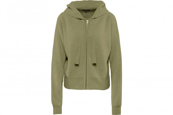 Cashmere zip hoody in fancy knit 19594-0Cashmere zip hoody in fancy knit 19594-0 grass green M aaa