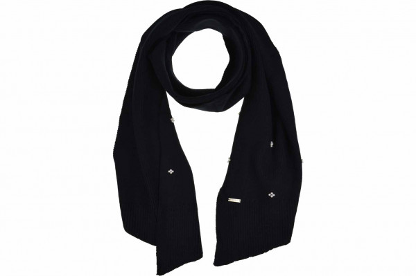 Strick Schal 180x30cm mit Perlen Schmuck 19703-0Strick Schal 180x30cm mit Perlen Schmuck 19703-0 schwarz Orig aaa
