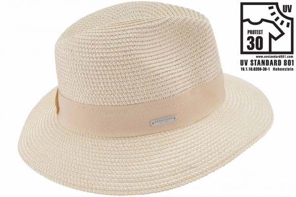 Papierstroh Mix Fedora mit Ripsbandumlage 54891-0Papierstroh Mix Fedora mit Ripsbandumlage 54891-0 aaa