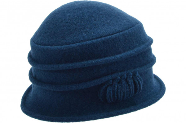 boiled wool cloche 19836-0boiled wool cloche 19836-0 petrol Orig aaa