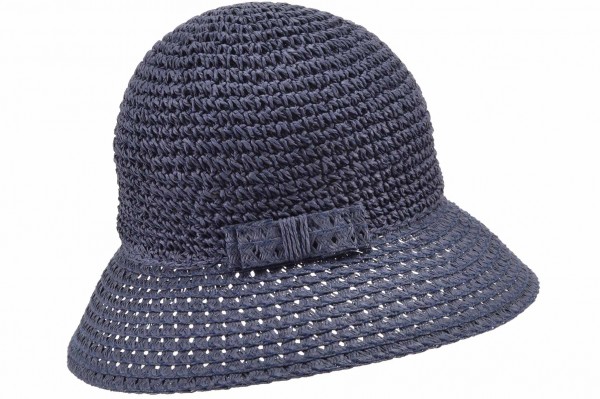 paper crochet cloche with bow 54747-0paper crochet cloche with bow 54747-0 aaa