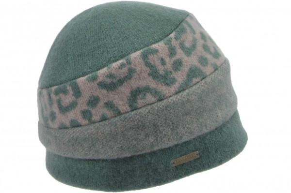 boiled wool beanie in pattern mix 19846-0boiled wool beanie in pattern mix 19846-0 aaa