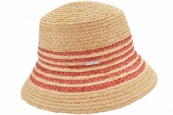 raffia cloche with stripe 