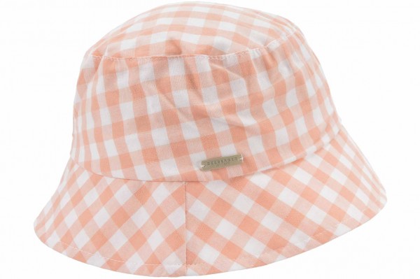 SEEBERGER women cut and sewn hat »cotton bucket hat in check