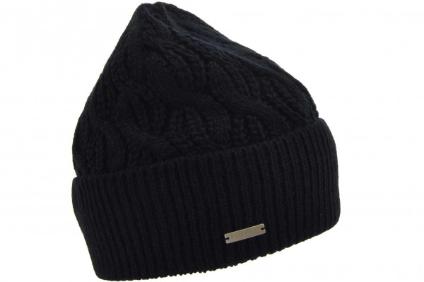 Strickmütze mit Aufschlag und Zopfmuster 19616-2Strickmütze mit Aufschlag und Zopfmuster 19616-2 aaa