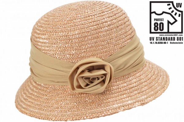 wheat braid cloche with fabric flower 54967-0wheat braid cloche with fabric flower 54967-0 aaa