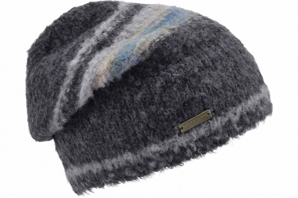 Strick Headsock in Bouclegarn mit Streifendesign 19705-0Strick Headsock in Bouclegarn mit Streifendesign 19705-0 aaa