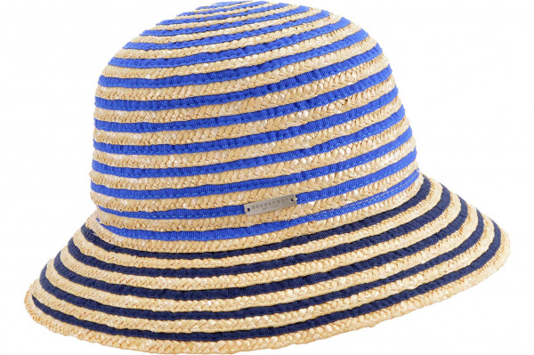 Strohborte Glocke mit Ripseinsatz 55390-0Strohborte Glocke mit Ripseinsatz 55390-0 aaa
