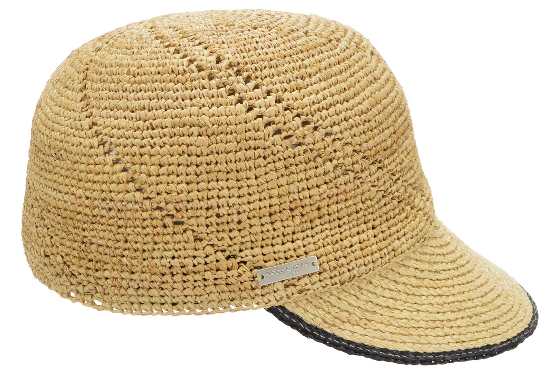 SEEBERGER women straw cap »crochet cap 