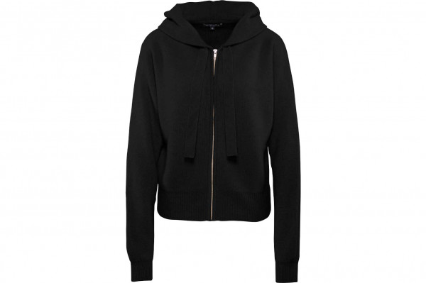 Cashmere Kapuzenjacke mit Zipper in besonderer Struktur 19594-0Cashmere Kapuzenjacke mit Zipper in besonderer Struktur 19594-0 teak M aaa