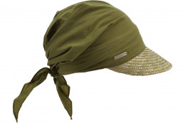 wheat braid cap with fabric head 51175-0